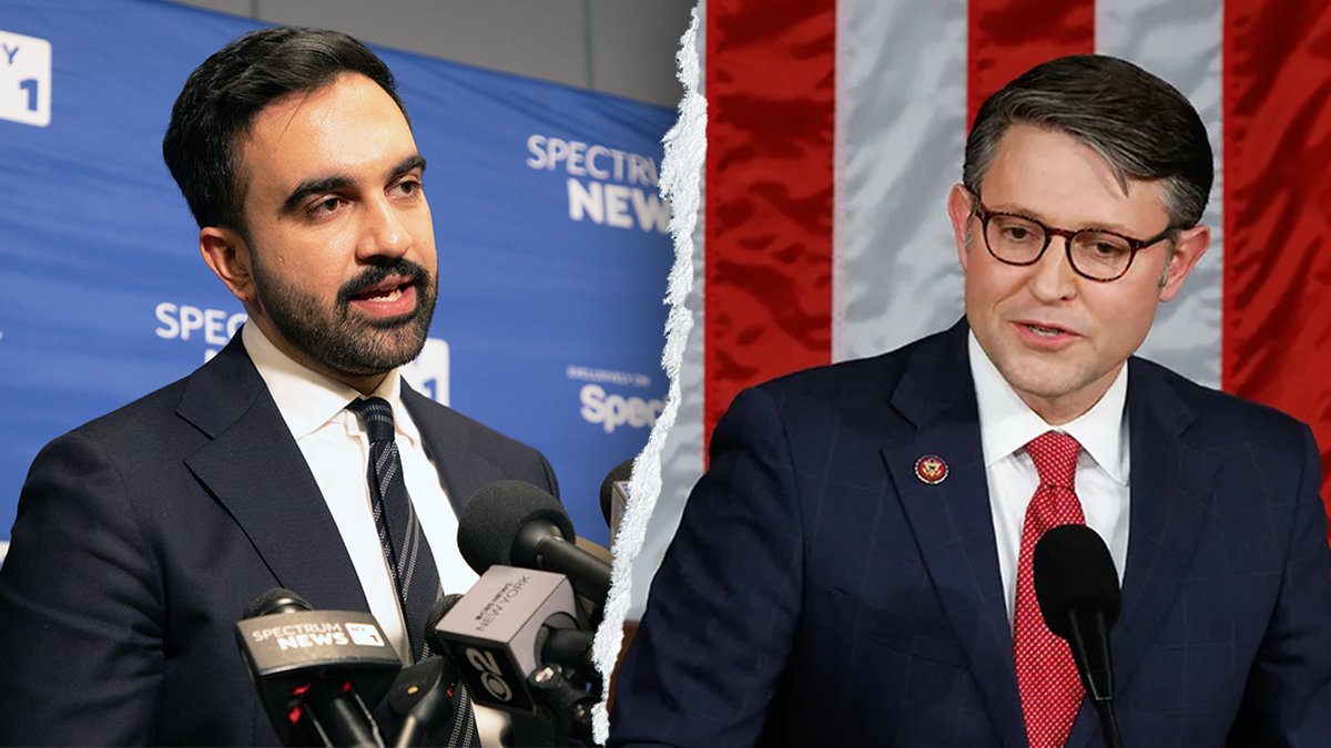 Zahran Mamdani and Mike Johnson