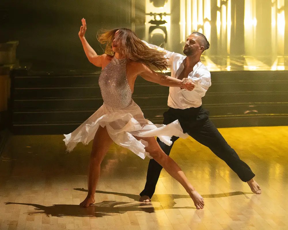 Whitney Levitt and Mark Ballas dance with the star-studded night