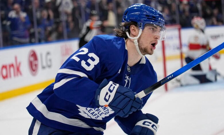 Maple Leafs Matthew Knies opens up on facing Torontos intense.jpeg