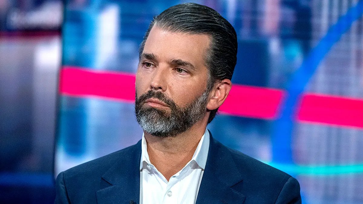 Donald Trump Jr. speaks during an interview with Bloomberg Television in New York City.