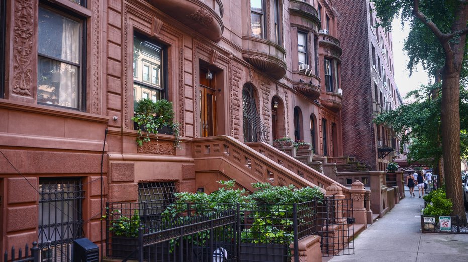 Brownstone apartments in New York