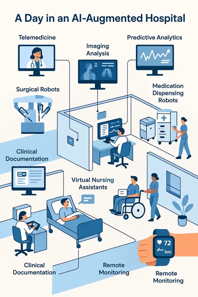 A day in the artificial intelligence augmented hospital