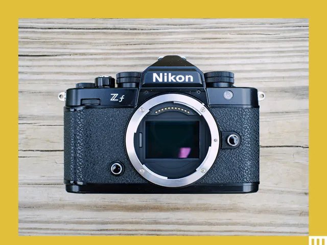 In front of a Nikon ZF camera