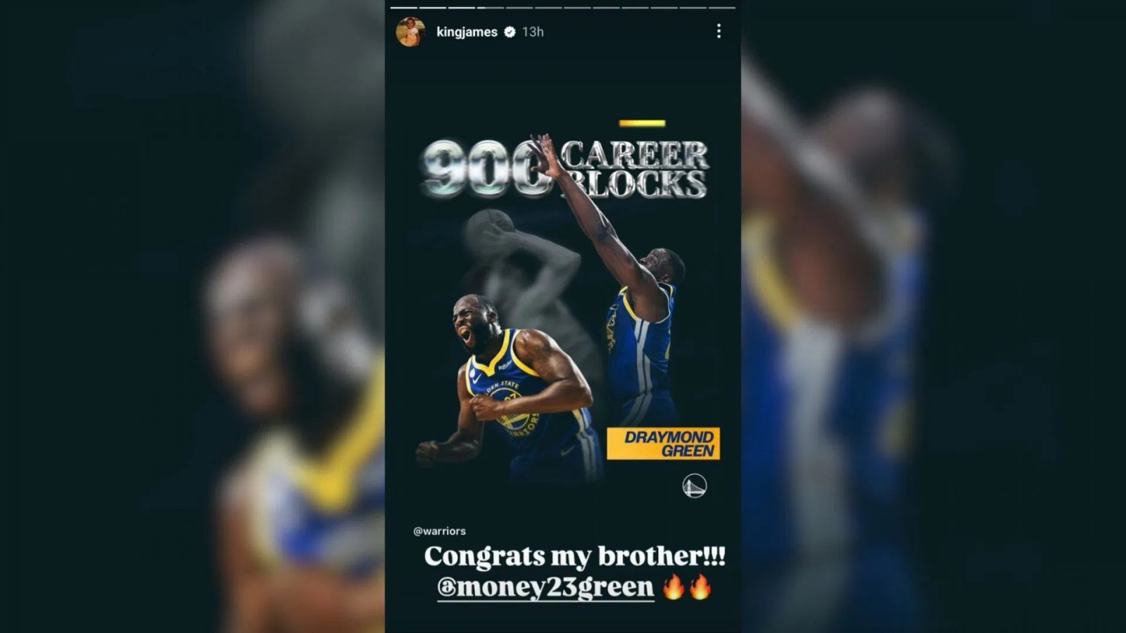 LeBron James sends a sincere tribute to... "brother" Draymond Green after a wonderful defensive achievement