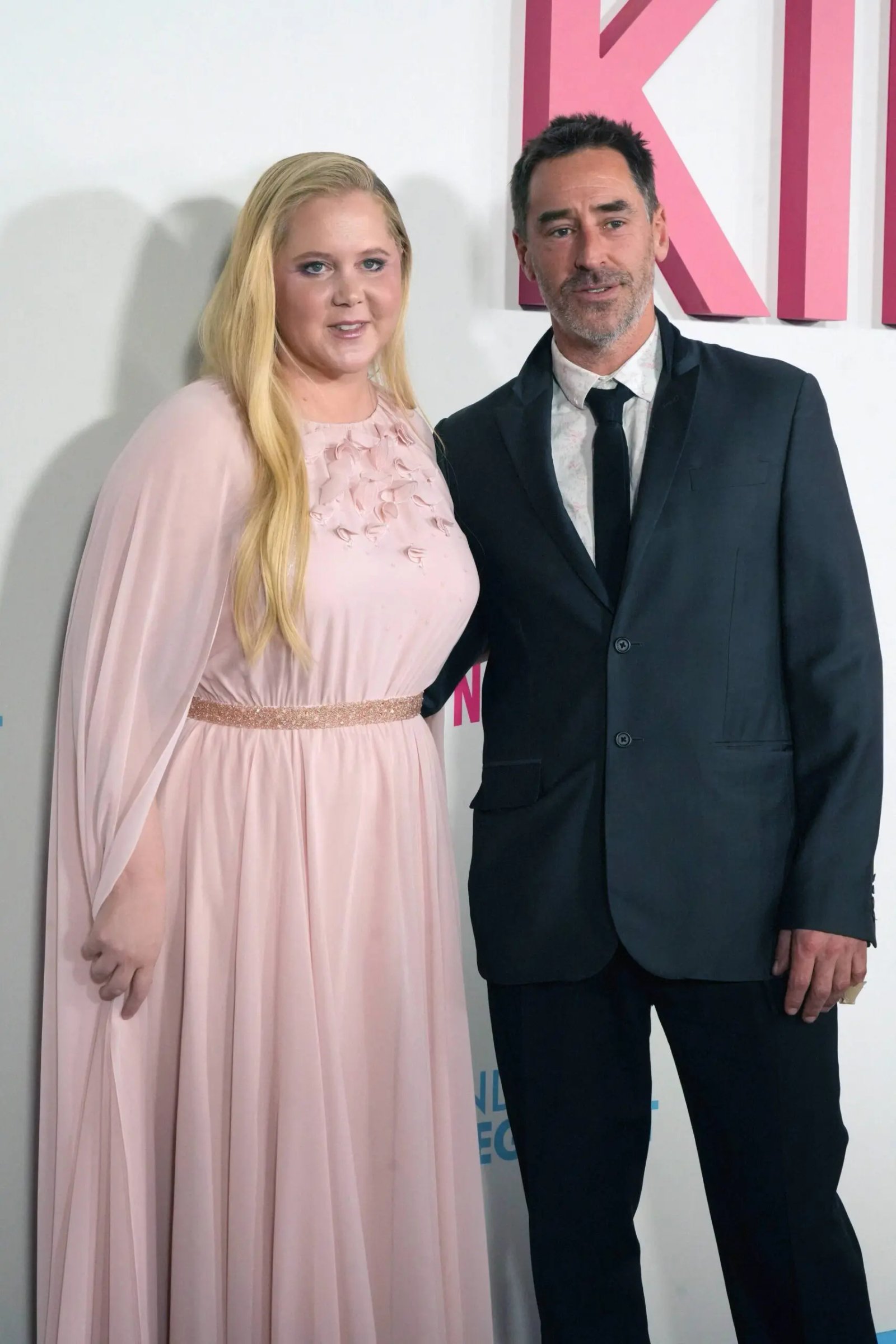 Amy Schumer and Chris Fischer at the Kinda Pregnant New York premiere in New York City