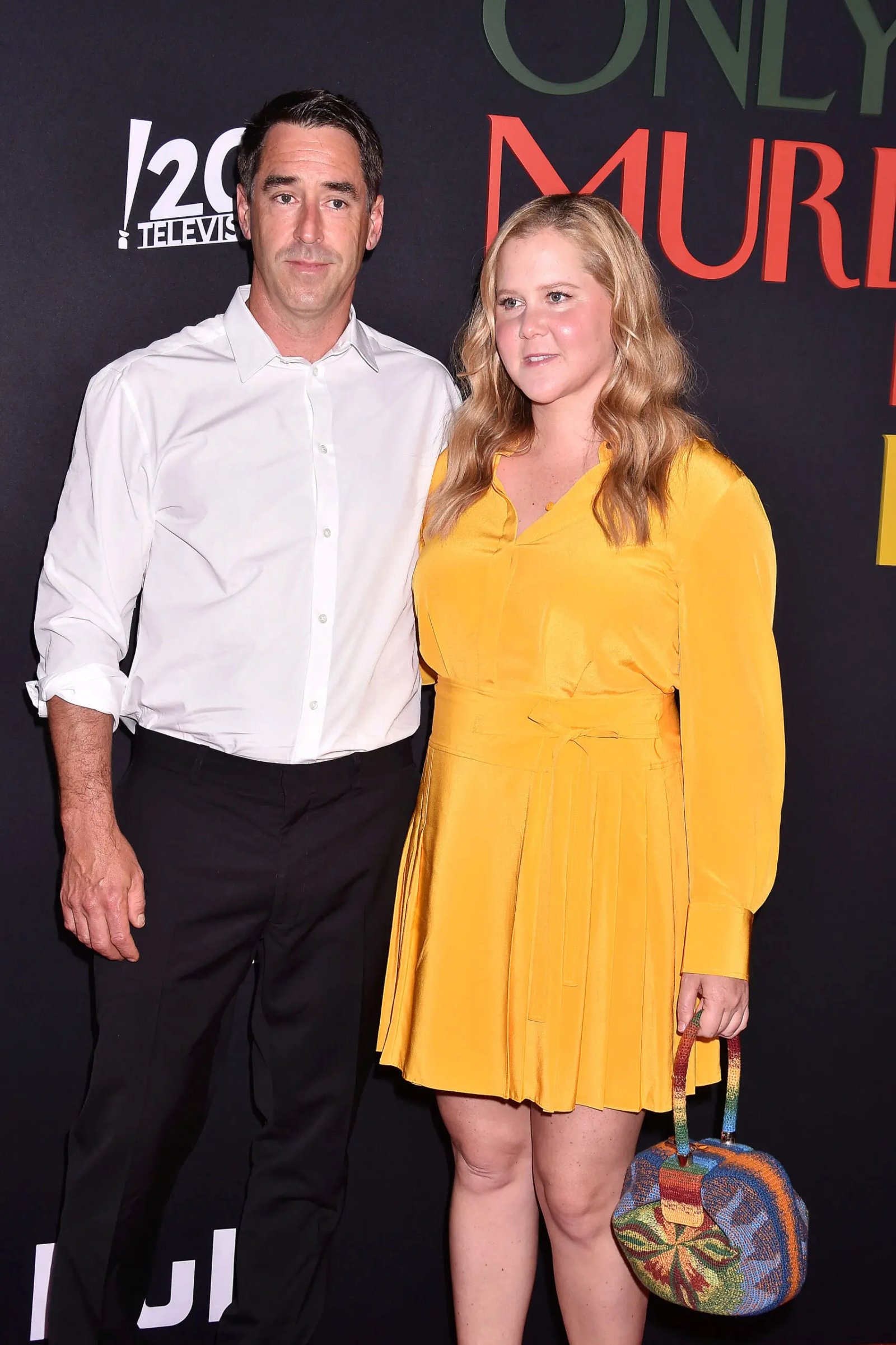 Chris Fischer and Amy Schumer at the Los Angeles premiere of the film "Murders only in the building" Season 2