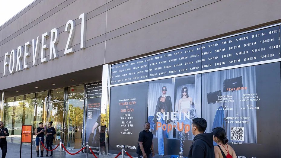 Shein's pop-up at Forever 21