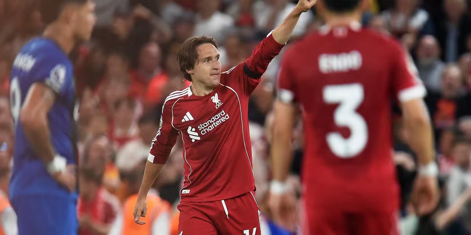 Federico Chiesa celebrates with Liverpool