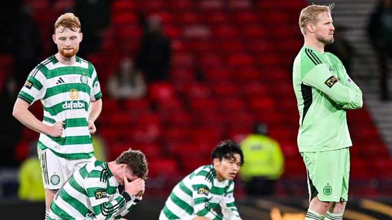 Celtic failed to defend their League Cup title against St Mirren