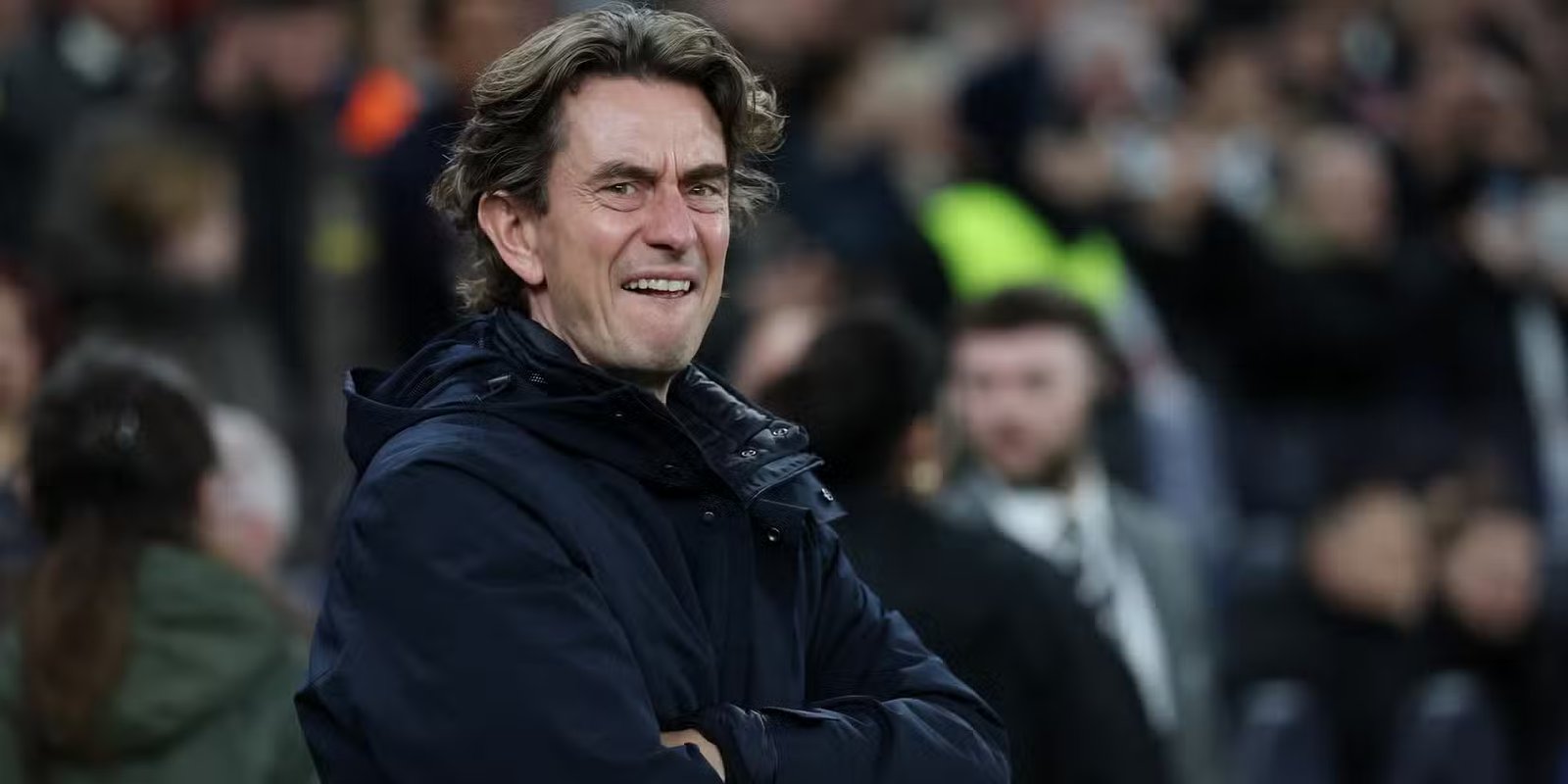 Tottenham Hotspur coach Thomas Frank before the match