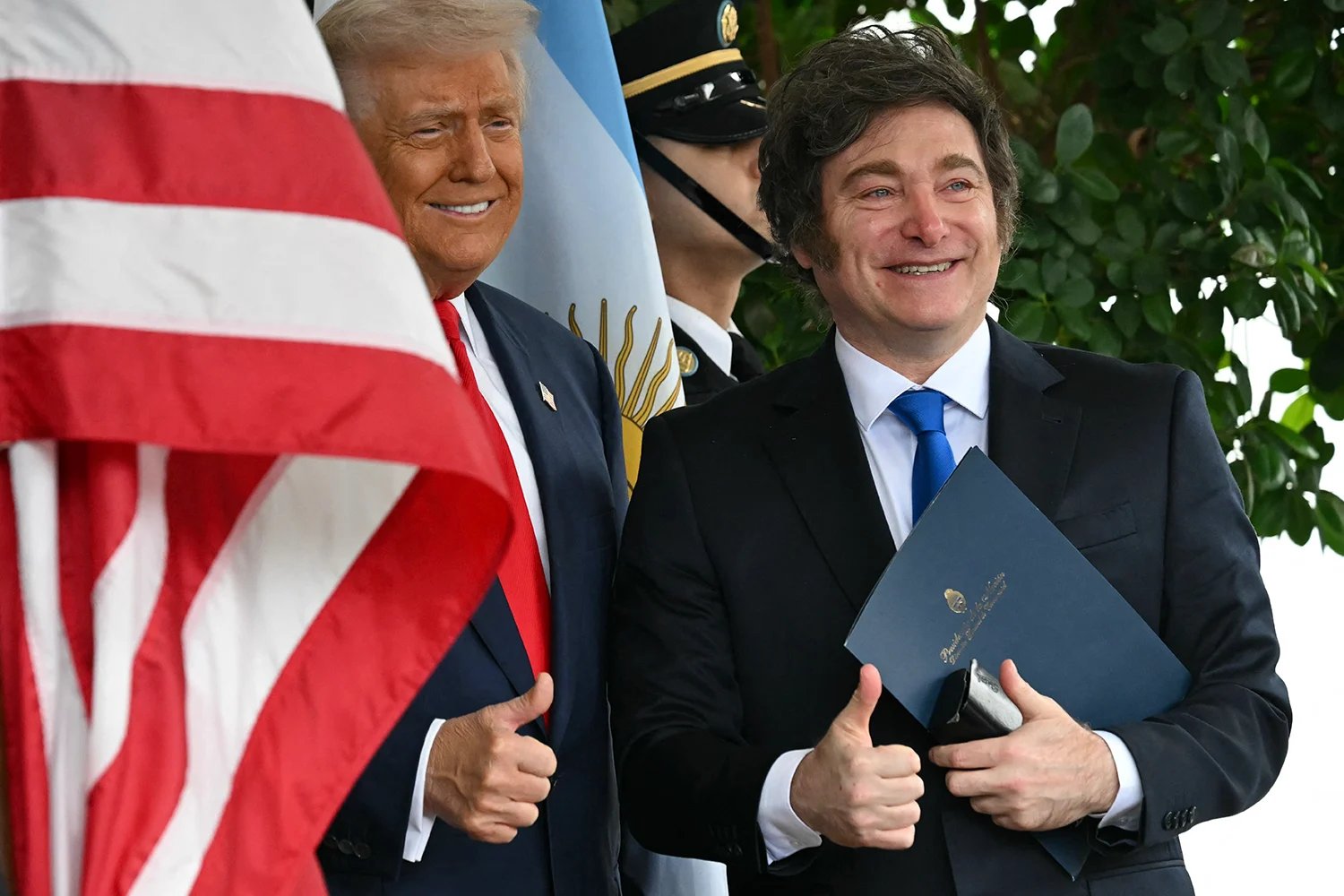 Trump and Javier Milei.