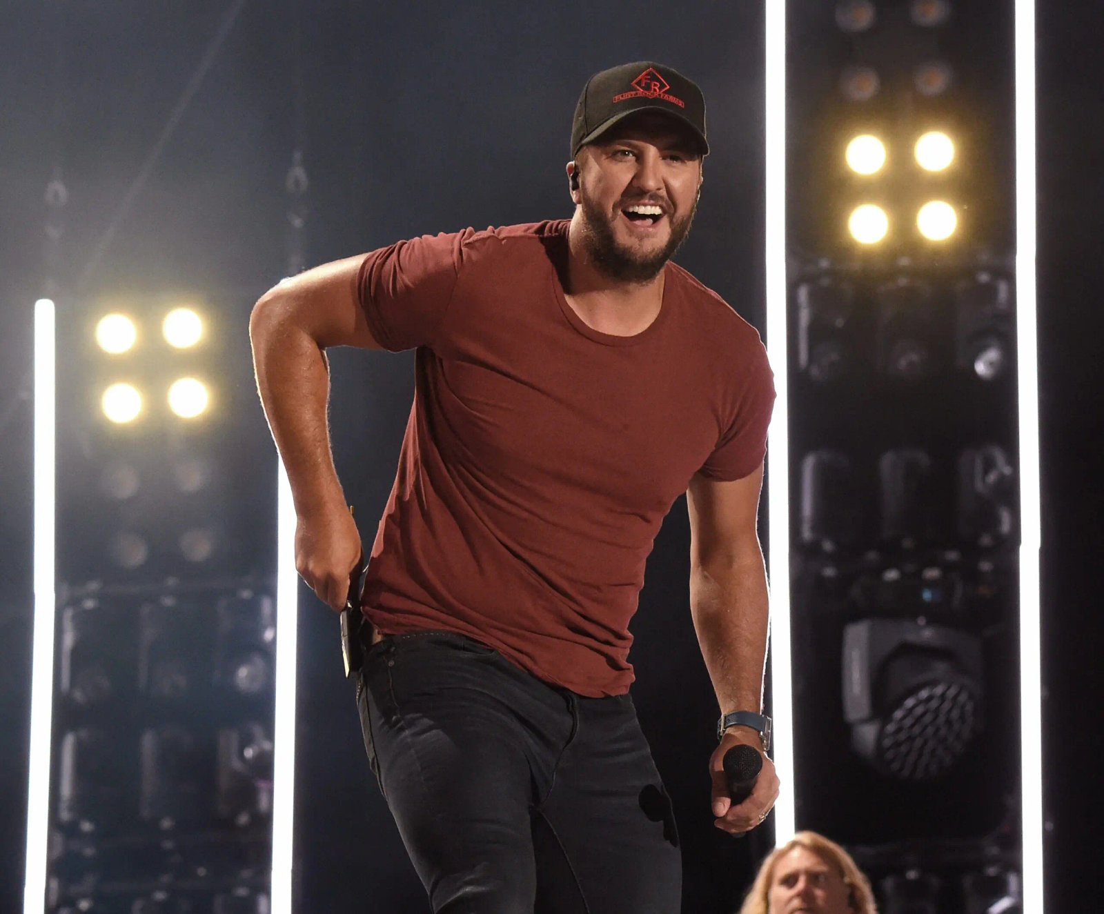 Luke Bryan on stage at the 2019 CMA Festival