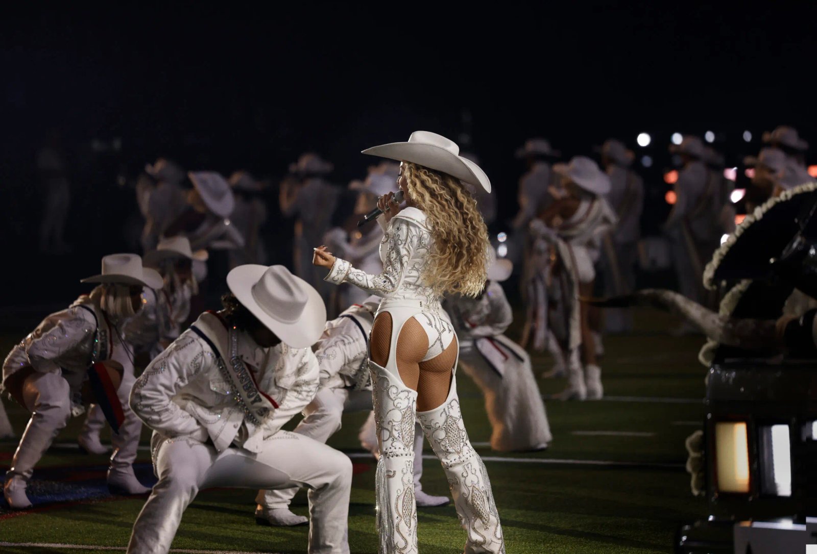 Beyoncé during the NFL halftime show.