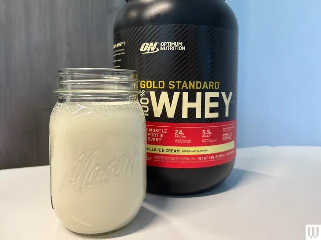 Image may contain: drink, milk and jar