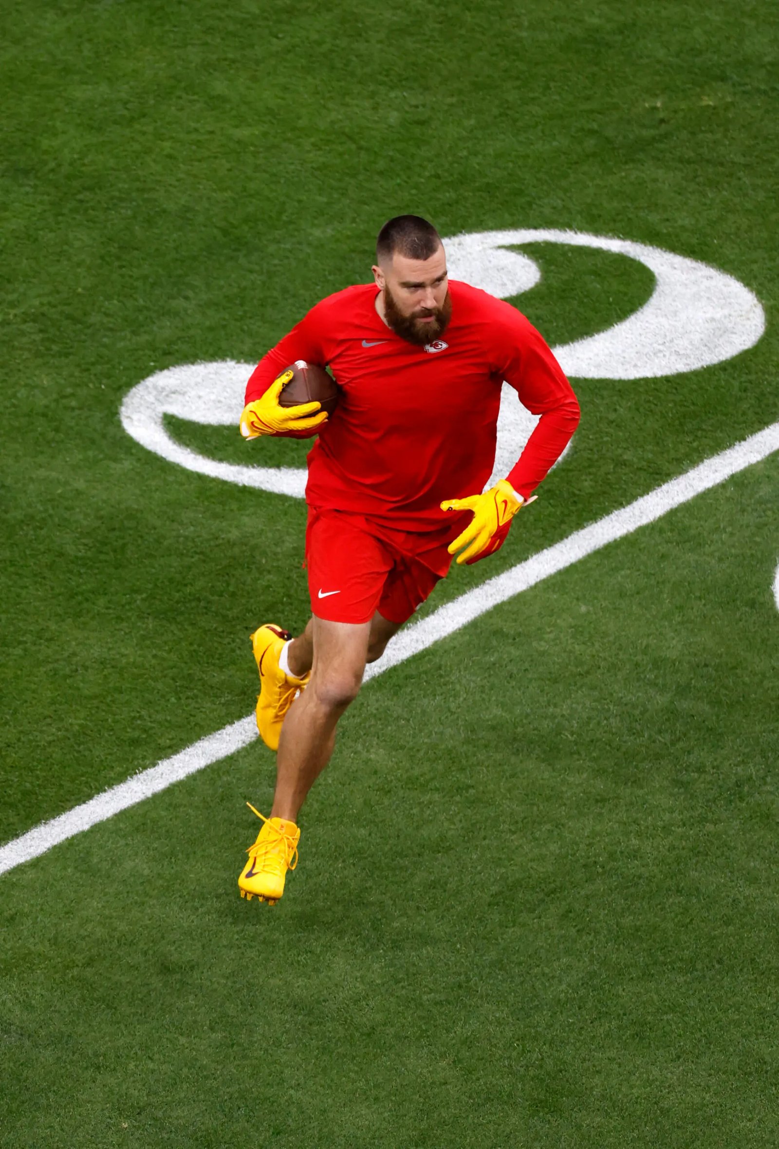 Travis Kelce in NFL 2024: Super Bowl LVIII February 11