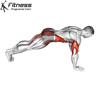 Cross-body push-up exercise