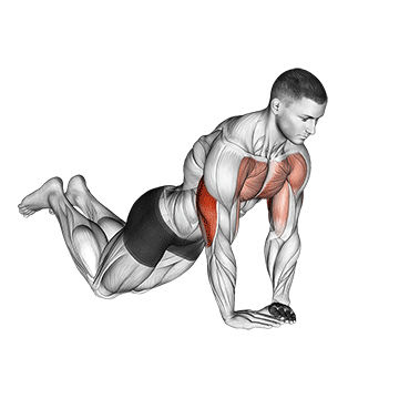 Kneeling diamond push-up