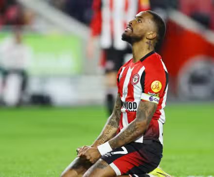Brentford striker Ivan Toney 