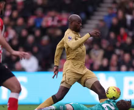 Sunderland's Robin Rufus in a match with Crystal Palace's Jean-Philippe Mateta